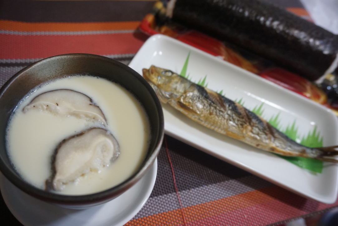 イワシと茶碗蒸し